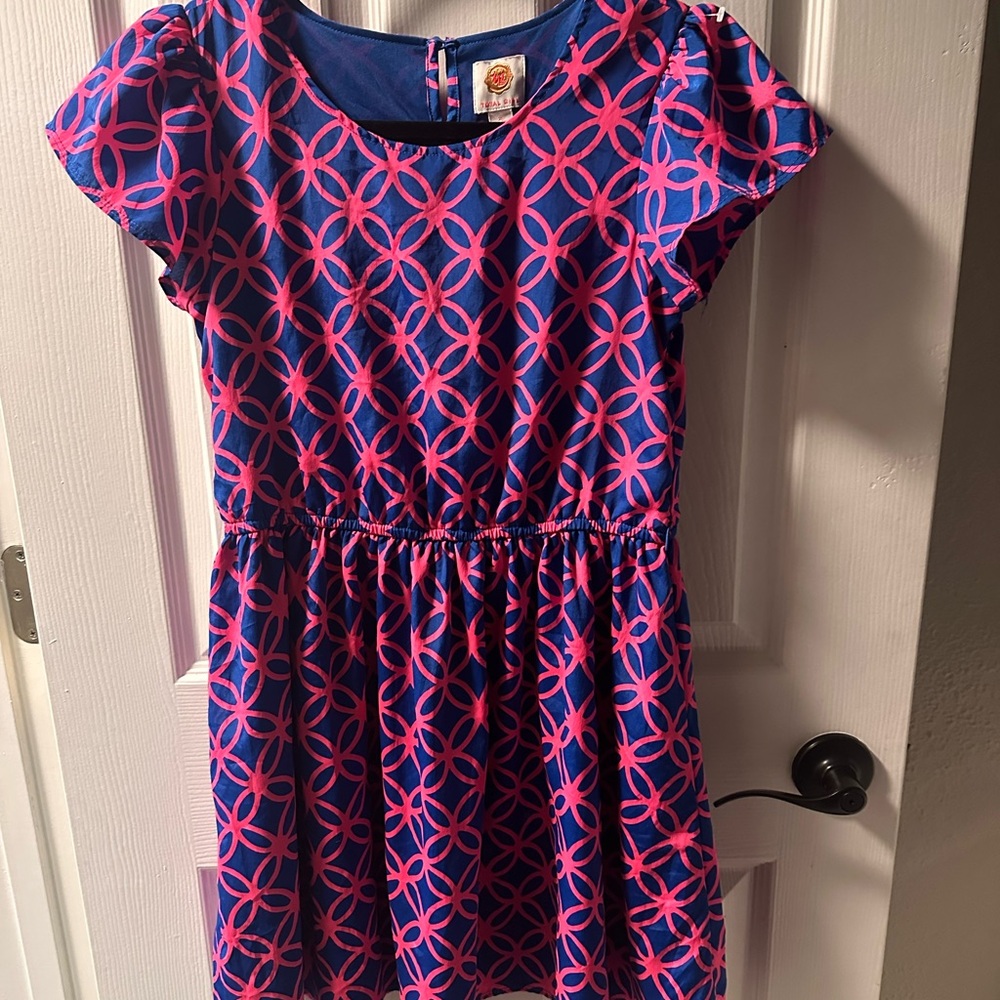 TG Total Girl Pink and Blue  Dress